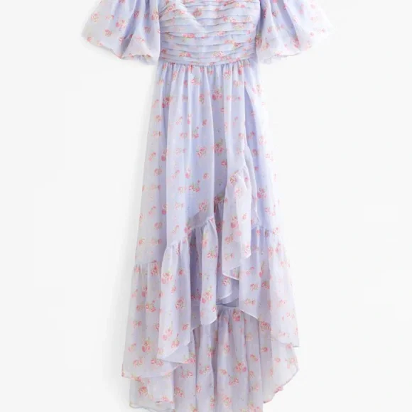 Abercrombie Emerson Off-The-Shoulder Drama Maxi Dress - Picture 4 of 7